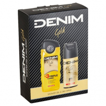 DARČEKOVÁ PÁNSKA KAZETA DENIM GOLD SPRCHOVÝ GÉL + DEODORANT X17