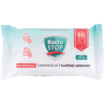 BACTOSTOP VLHČENÉ UTIERKY ANTIBACTERIÁLNE 15KS