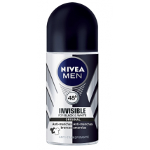 NIVEA ROLL-ON MEN BLACK A WHITE INVISIBLE 50ML 