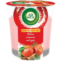 AIR WICK SVIEČKA JABLKO A ŠKORICA 220G