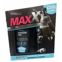 KAZETA  MAXX FOR FOOTBALL COOL CHLADIVÝ MASÁŽNY GÉL 200ML + SPRCHOVÝ GÉL 250ML 