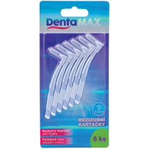 DENTAMAX MEDZIZUBNÉ KEFKY ZAHNUTÉ 6KS 0,3MM