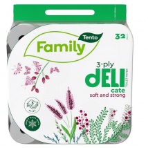 TENTO TOALETRNÝ PAPIER FAMILY DELI 3VRSTVOVÝ  32KS