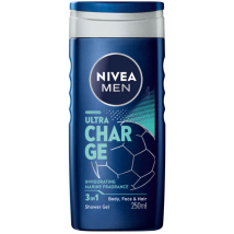 NIVEA SPRCHOVÝ GÉL MEN ULTRA CHARGE 250ML 