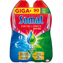 SOMAT GÉL EXCELLENCE DUO ANTI GREASE 90 DÁVOK 2X810ML 1,62L