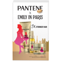 KAZETA PANTENE EMILY IN PARIS MASKA 300ML + 3 MINUTOVÁ MASKA 200ML + OLEJ NA VLASY KERATIN 100ML