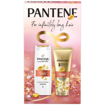 KAZETA PANTENE INFINITELY LONG ŠAMPÓN 400ML + 3 MINÚTOVÁ MASKA  220ML