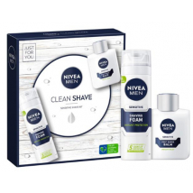 KAZETA NIVEA CLEAN SHAVE SENSITIVE VODA PO HOLENÍ 100ML + PENA NA HOLENIE 200ML 