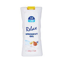 TIP LINE RELAX SPRCHOVÝ GÉL MLIEKO + MED 500 ML