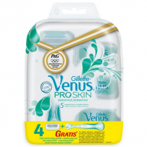 GILLETTE VENUS PROSKIN 4 NÁHRADNE HLAVICE + RÚČKA