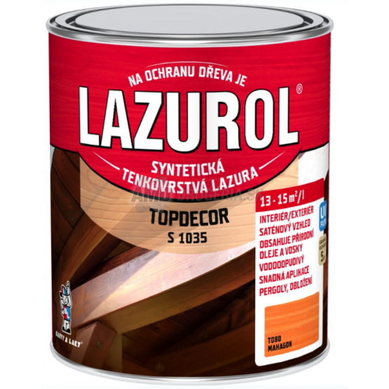 LAZUROL TOPDECOR MAHAGON T080 0,75L 