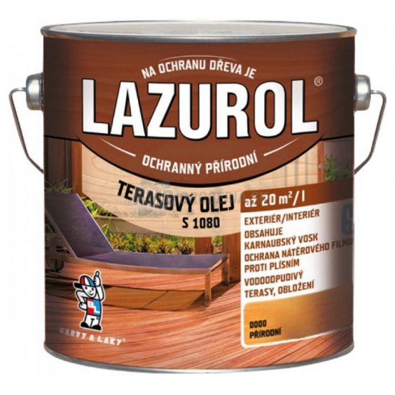 LAZUROL TERASOVÝ OLEJ PRRODNÝ 2,5L 