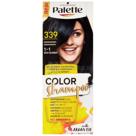 PALETTE COLOR SHAMPOO 1-1 MODROČIERNA