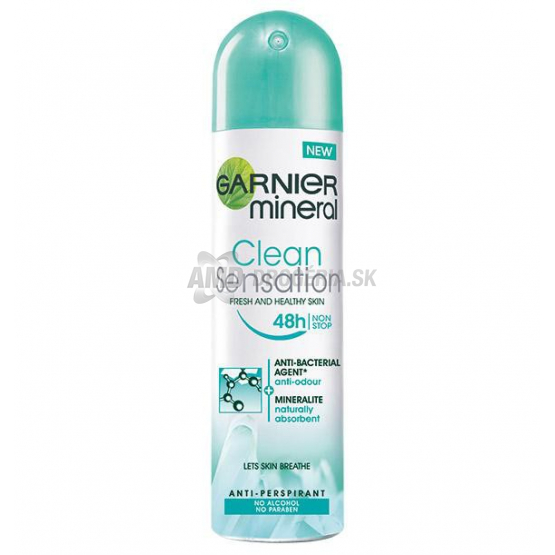 GARNIER DEODORANT MINERAL CLEAN SENSATION 150 ML