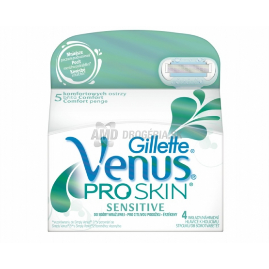 GILLETTE VENUS PRO SKIN SENSITIVE NÁHRADNÉ HLAVICE 4 KS