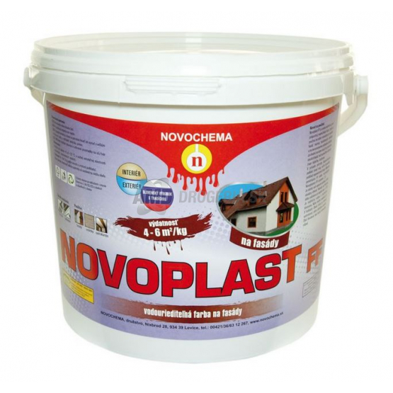 NOVOPLAST FASÁDNA FARBA BIELA 3KG