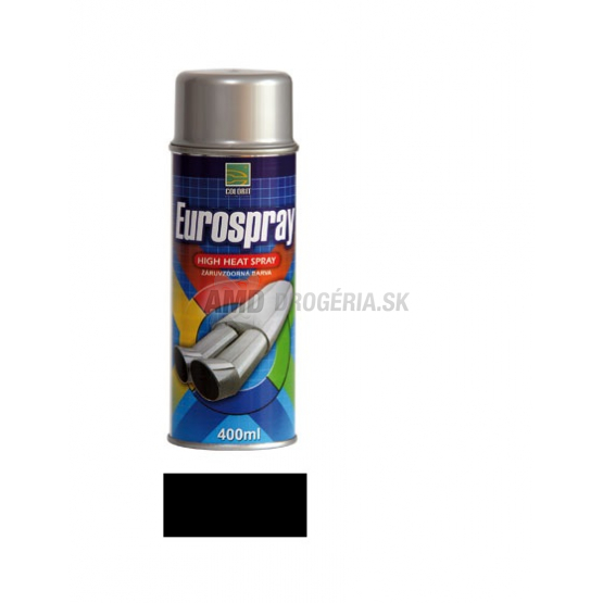 EUROSPRAY ŽIARUODOLNÁ ČIERNA 400ML