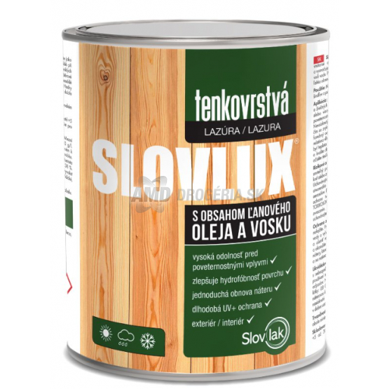 SLOVLUX TENKO VRSTVÁ LAZÚRA BIELY 2.5L