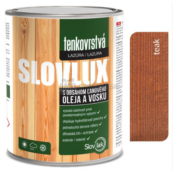 SLOVLUX B TENKOVRSTVÁ LAZÚRA 0023 TEAK 2.5L