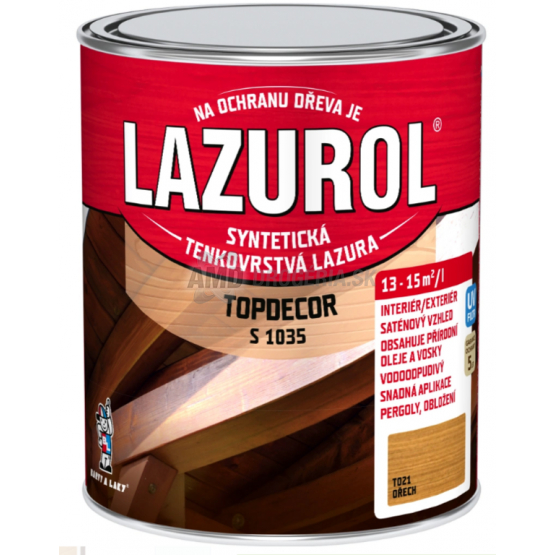 LAZUROL TOPDECOR ORECH 0,75L T021