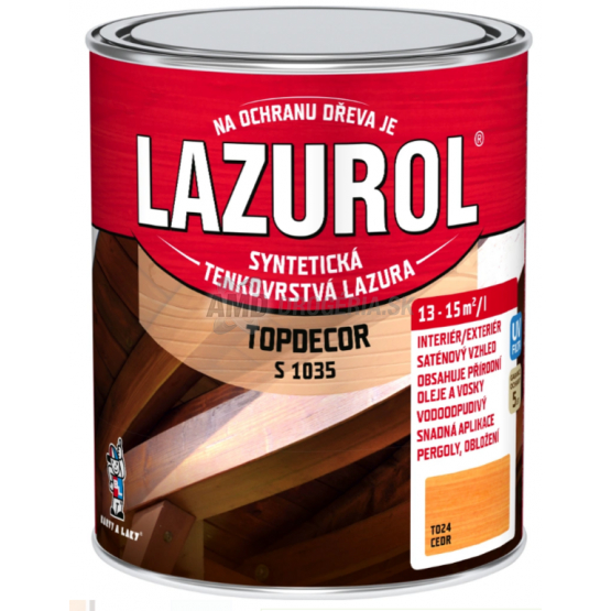 LAZUROL TOPDECOR CEDER 0,75L T024