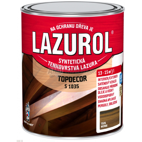 LAZUROL TOPDECOR WENGE 0,75L T026