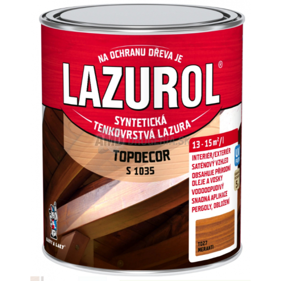 LAZUROL TOPDECOR MERANTI 0,75L T027