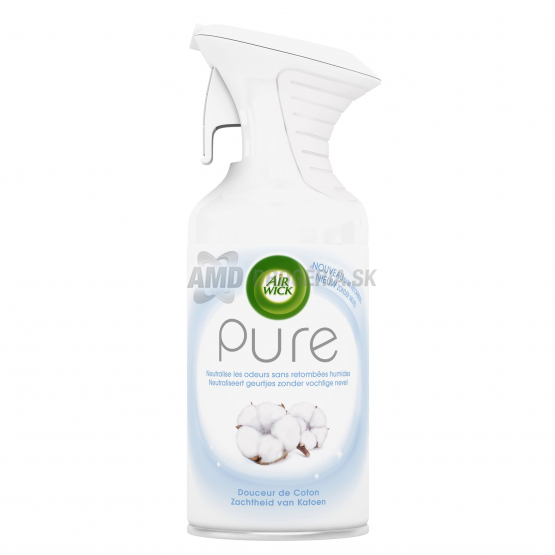 AIR WICK OSVIEŽOVAČ VZDUCHU PURE 250ML JEMNA BAVLNA