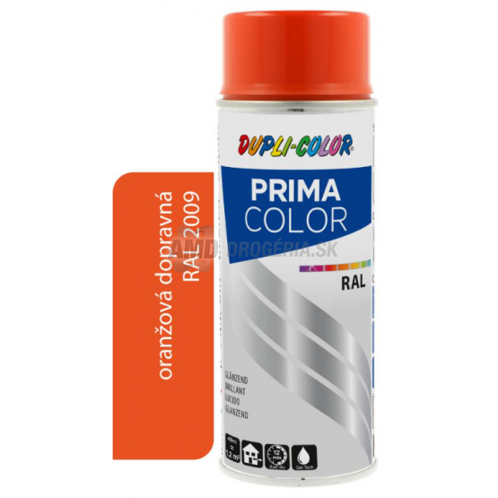 DUPLI COLOR PRIMA SPRAY RAL 2009 ORANŽOVÁ DOPRAVNÁ 400ML LESK