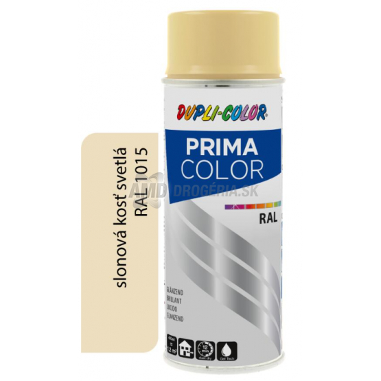 DUPLI COLOR PRIMA SPRAY RAL 1015 SLONOVÁ KOSŤ SVETLÁ 400ML LESK