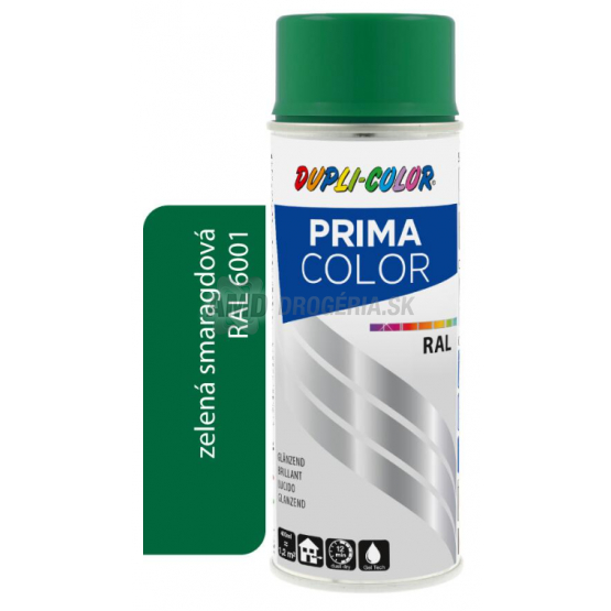 DUPLI COLOR PRIMA SPRAY RAL 6001 ZELENÁ SMRAGDOVÁ 400ML LESK