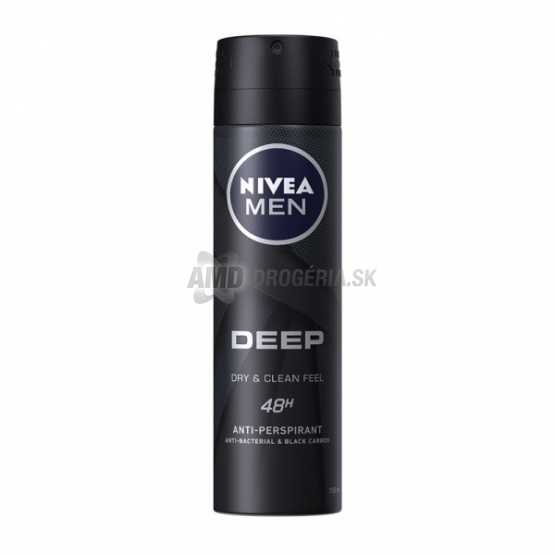 NIVEA DEODORANT MEN ANTIPERSPIRANT DEEP DRY A CLEEN FEEL 150 ML