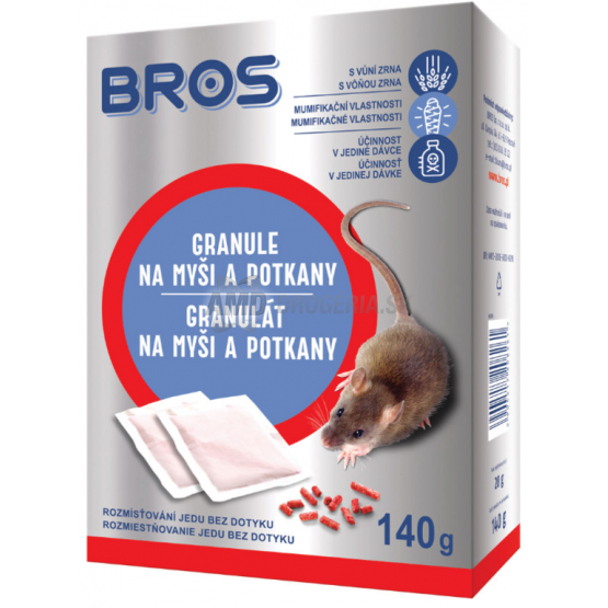 BROS GRANULE NA MYŠI A POTKANY 140G