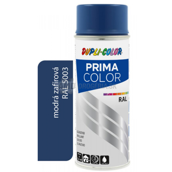 DUPLI COLOR PRIMA SPRAY RAL 5003 MODRÁ ZAFÍROVÁ 400ML LESK