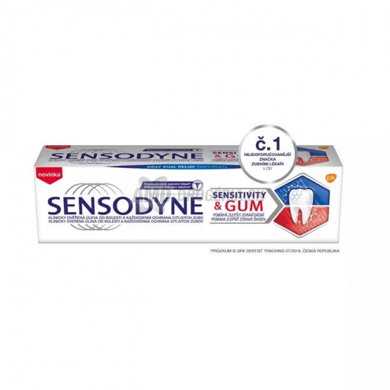 SENSODYNE ZUBNÁ PASTA SENSITIVITY A GUM 75 ML