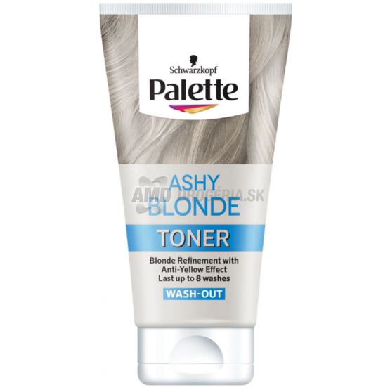 PALETTE TONER FARBA NA VLASY ASHY BLONDE 150ML