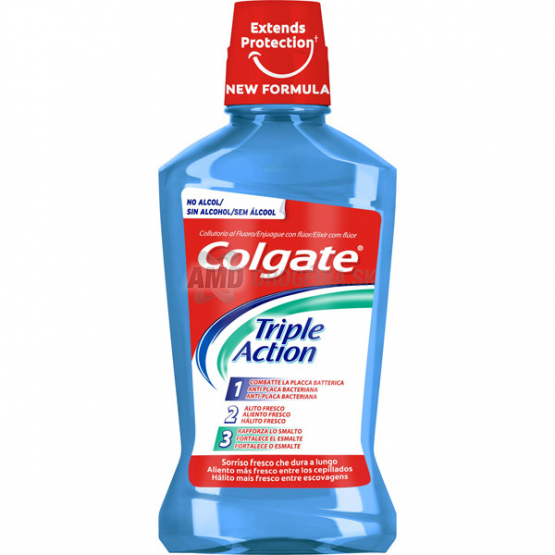 COLGATE ÚSTNA VODA TRIPLE ACTION 500 ML