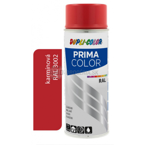 DUPLI COLOR PRIMA SPRAY  RAL 3002 KARMÍNOVÁ 400ML LESK