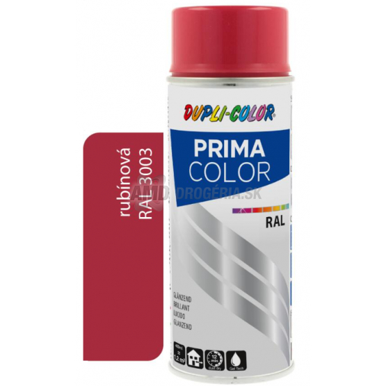 DUPLI COLOR PRIMA SPRAY RAL 3003 RUBÍNOVÁ 400 ML LESK