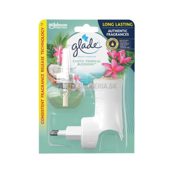 GLADE ELEKTRICKÝ OSVIEŽOVAČ VZDUCHU KOMPLET 1+20ML EXOTIC BLOSSOM