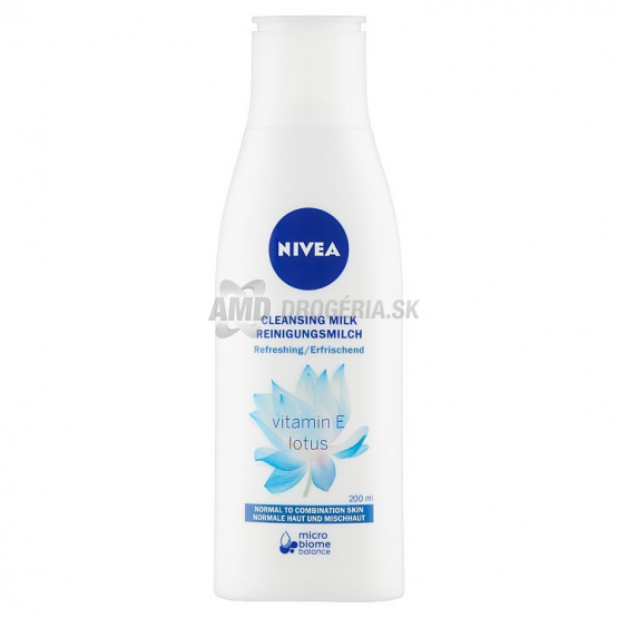 NIVEA ČISTIACE PLEŤOVÉ MLIEKO PRE NORMÁLNU AŽ ZMIEŠANÚ PLEŤ 200 ML