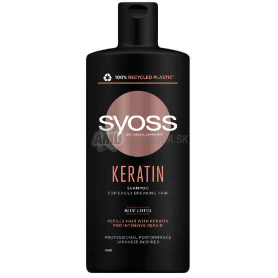 SYOSS ŠAMPÓN KERATIN PRE JEMNÉ A LÁMAVÉ VLASY 440ML 