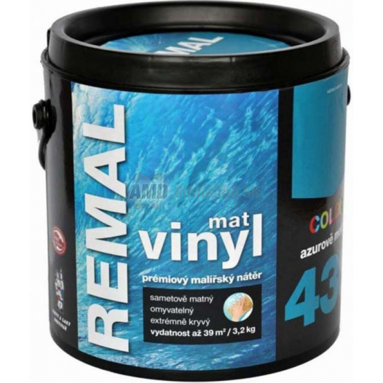 REMAL VINYL COLOR MAT  AZÚROVO MODRÁ 3,2KG