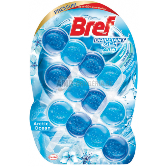 BREF WC POWER BRILIANT GEL  ARCTIC OCEAN 3KS X 42G 