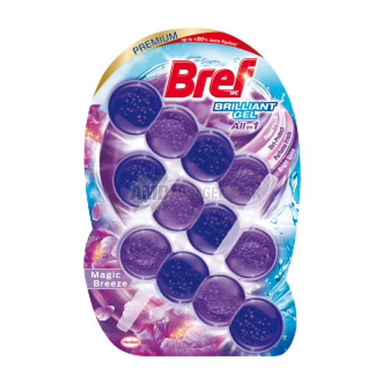 BREF WC POWER BRILLIANT GEL MAGIC BREEZE 3KS 