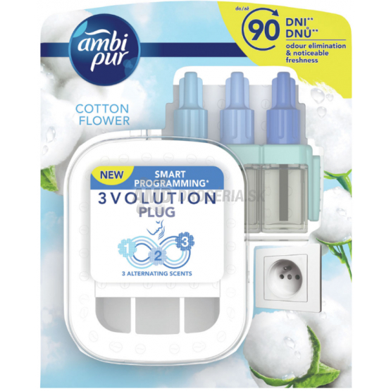 AMBI PUR ELEKTRICKÝ STROJČEK 3VOL COTTON 20ML 