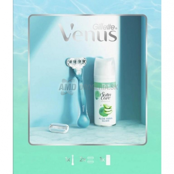 KAZETA VENUS SMOOTH HOLIACI STROJČEK + HOLIACA HLAVICA + GÉL NA HOLENIE 75ML X21