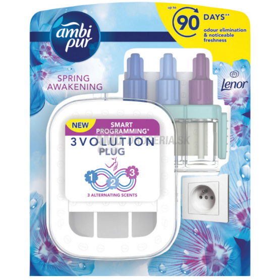 AMBI PUR  3VOL ELEKTRICKÝ STROJČEK  LENOR SPRING AWAKENING  20ML