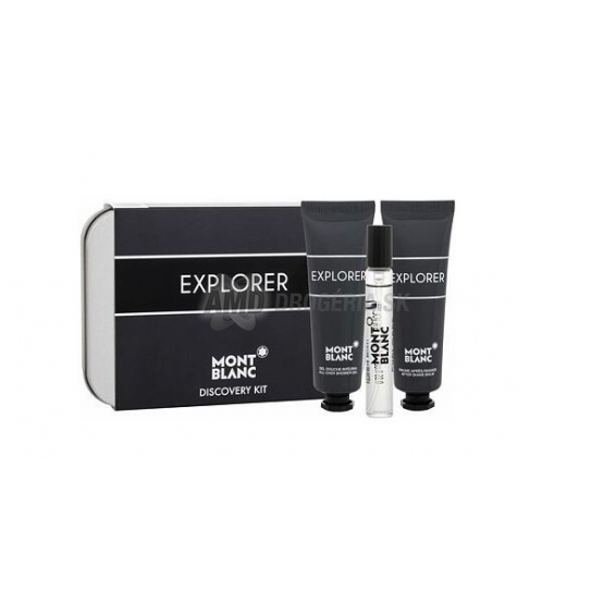 KAZETA MONTBLANC EXPLORER MEN EDT 7,5ML + BALZAM PO HOLENÍ 30ML + SPRCHOVÝ GÉL 30ML