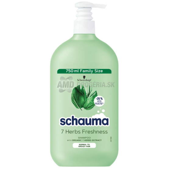 SCHAUMA ŠAMPÓN 7 HERBS FRESHNESS PUMPA 750ML 